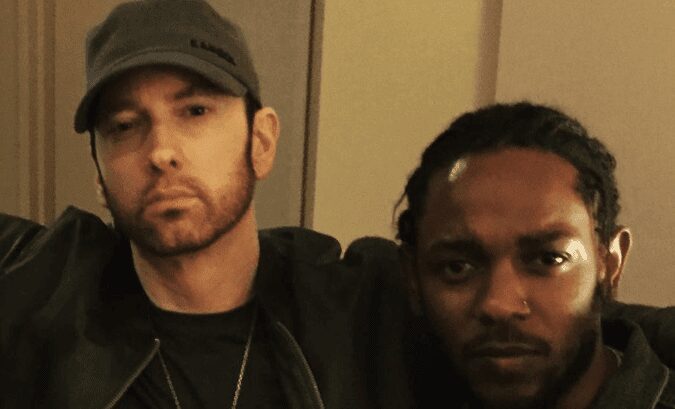 eminem-e-kendrick-lamar Eminem Elogia Kendrick Lamar e Prevê Domínio no Grammy 2025